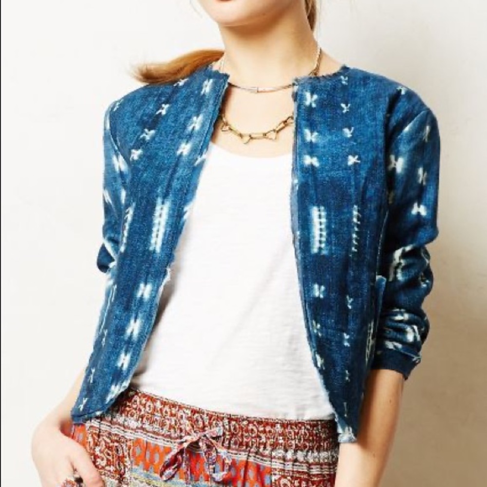 Anthropologie Shibori Jacket